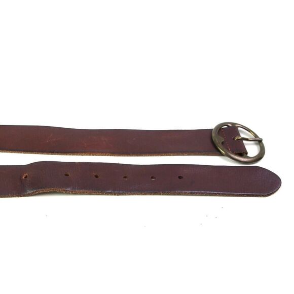 Treasure & Bond BROWN REAL LEATHER 1 3/8"Wd CASUAL DRESS WOMEN'S BELT Sz S (B47 - Picture 11 of 12